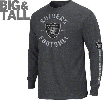 Big and tall raiders gear top